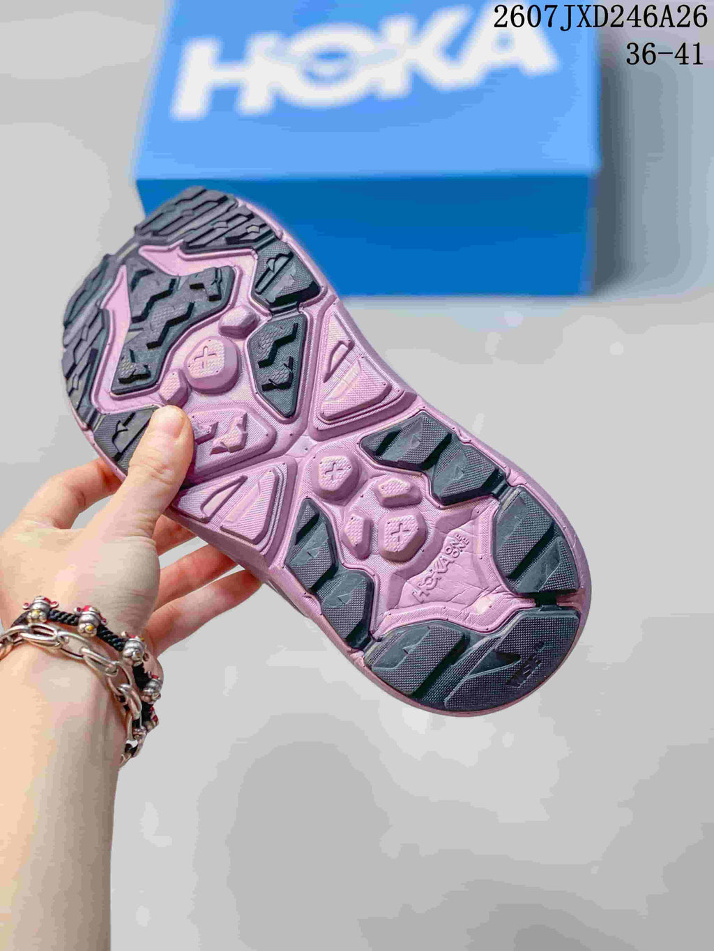 HOKA Hopara Outdoor Sandals Gray Pink 712460EEU