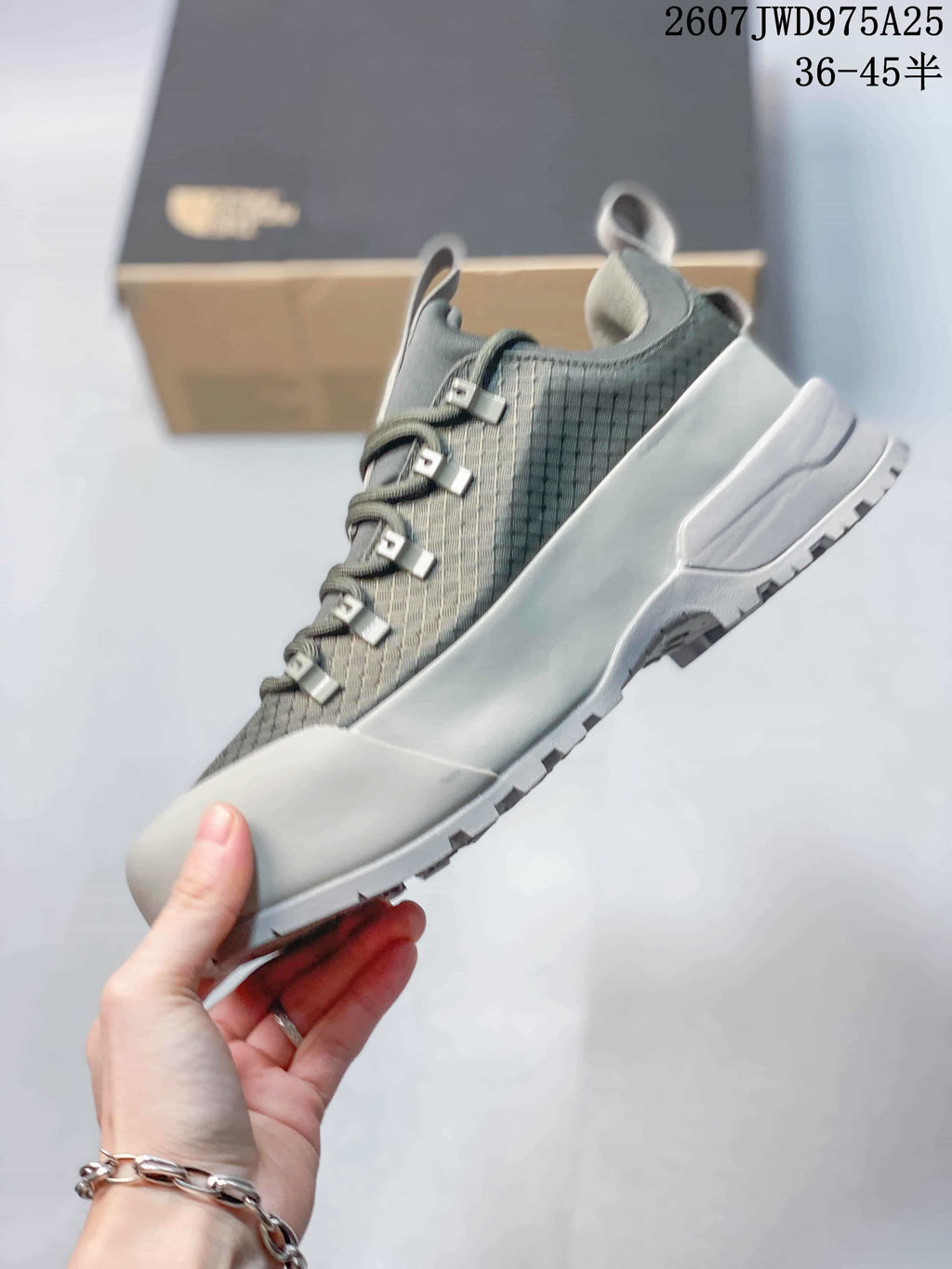 The North Face Gray Trail Hiking Sneakers 2607JWD975A25
