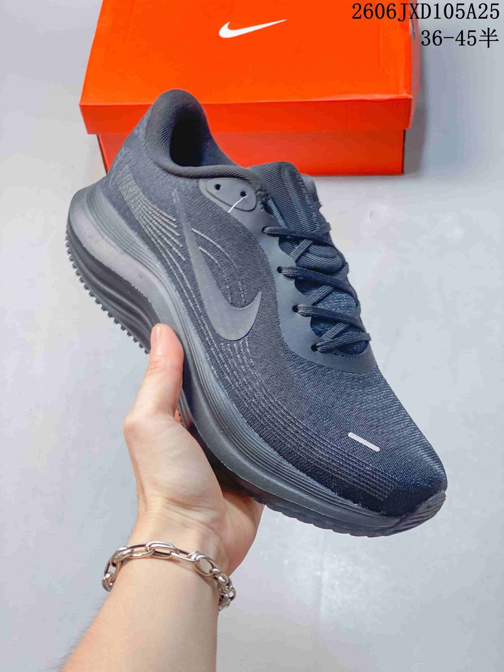 Nike Air Zoom Pegasus Running Shoes, White and Charcoal