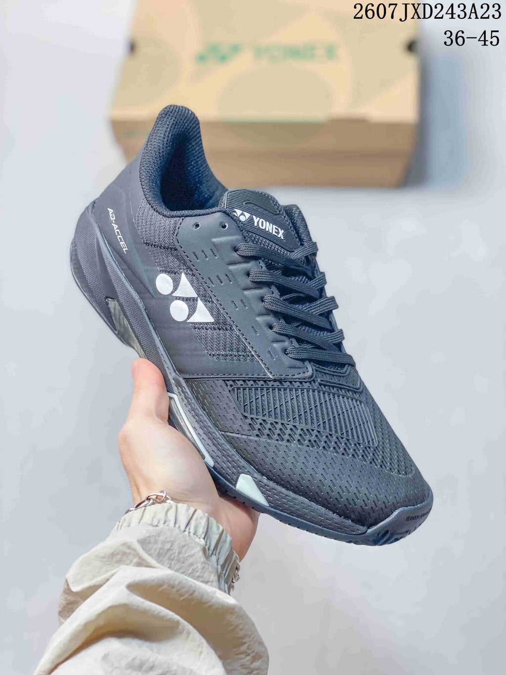 Yonex AD ACCEL Tennis Shoes Black and White 712430EEU