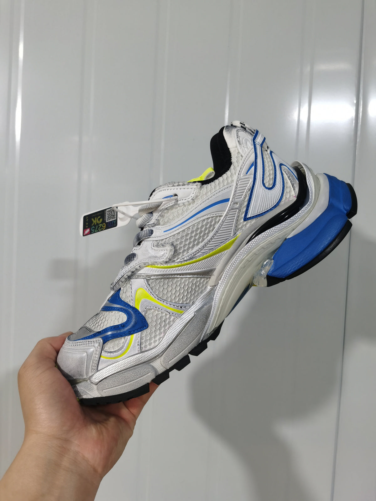 Nike 9074 Runner 2 Sneakers White Blue Yellow