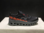 On Cloudmonster 1 Black Orange Running Sneakers