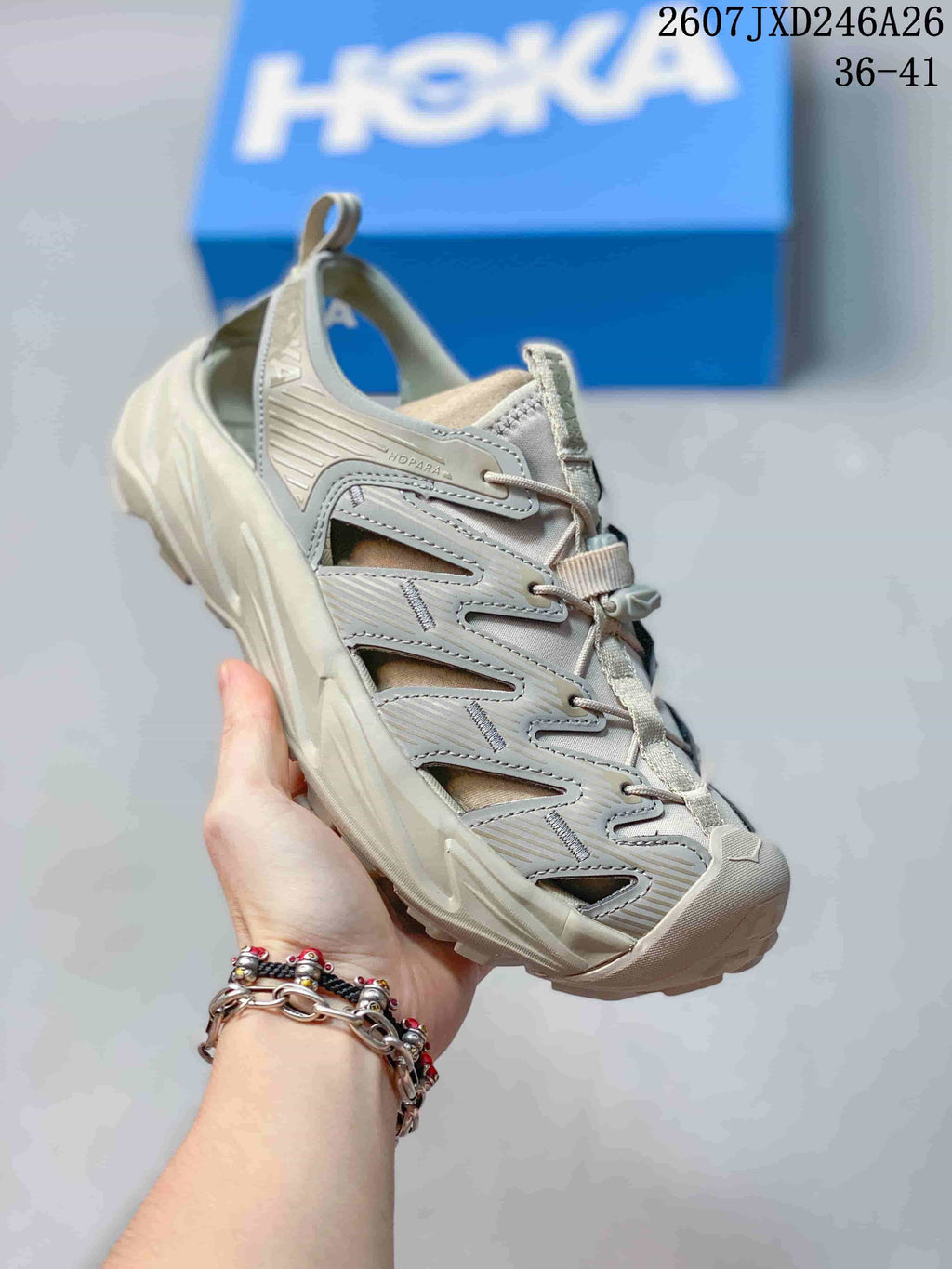 HOKA Hopara Outdoor Sandals Beige