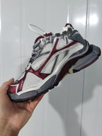 Puma Runner Sneakers Metallic White and Wine Red 727767