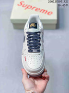 Nike Air Force 1 '07 Low-Top Sneakers White Navy Red XZ3328-658