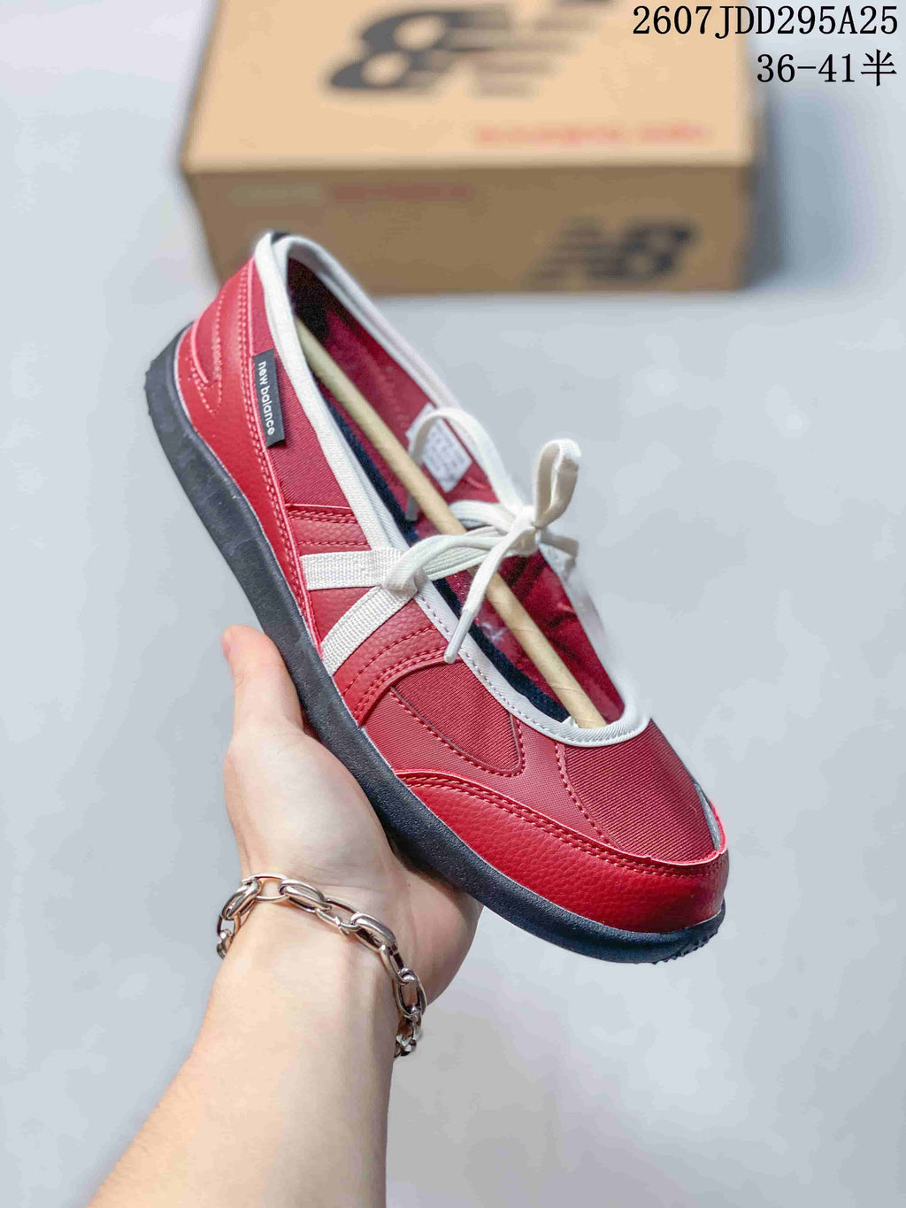 New Balance WD Series Women's Red Low-Profile Sneakers