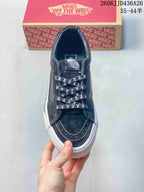 Vans SK8-Low Black White Skull Low-Top Sneakers