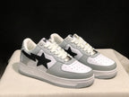 BAPE Sta Low-Top Sneakers White Grey Black