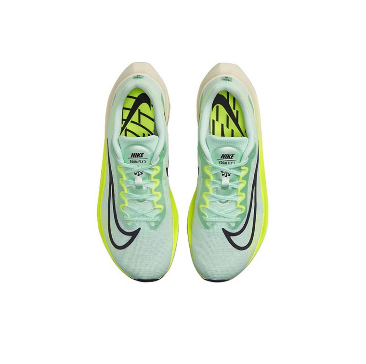 Nike Zoom Fly 5 Running Shoes, Mint Green and Volt, DM8968-300