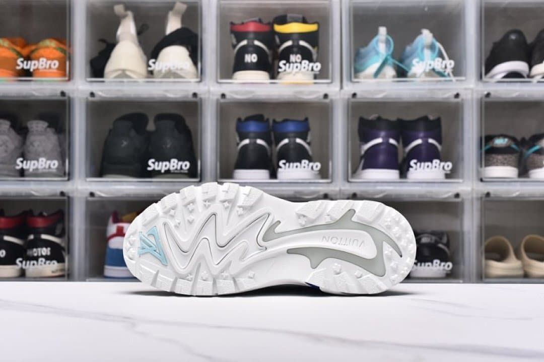Louis Vuitton Runner Tatic Sneakers in White and Blue