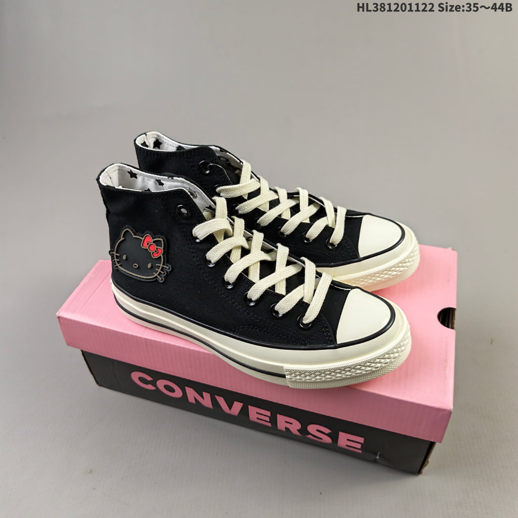Converse Hello Kitty Black High-Top Sneakers, HL381201122