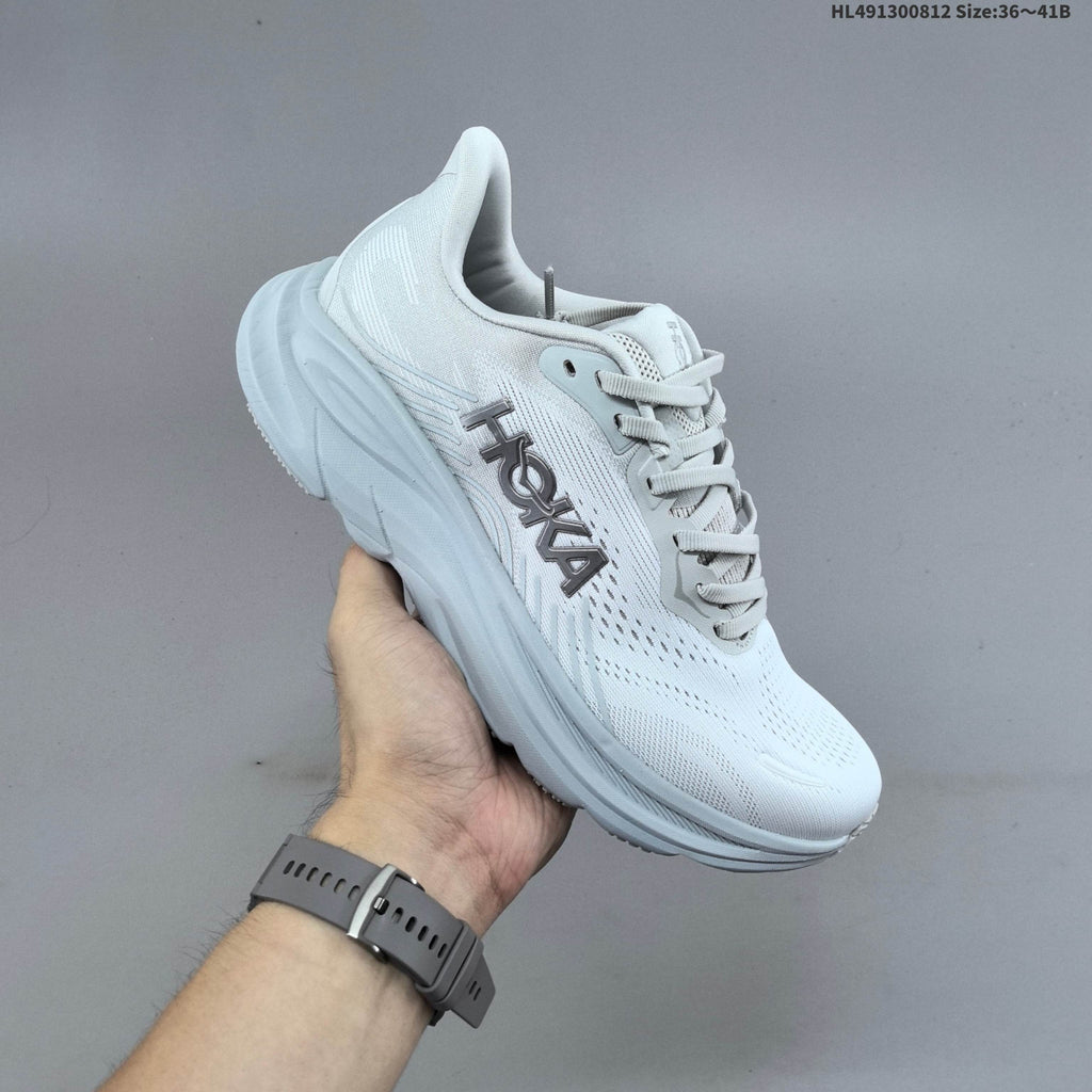 HOKA Clifton 11 White Running Shoes