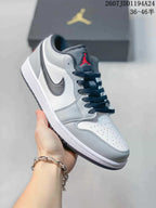 Jordan Air Jordan 1 Low White Grey Black Sneakers 2607 JDD1194A24