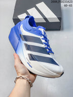 Adidas Adizero Prime X3 Running Shoes, White and Blue