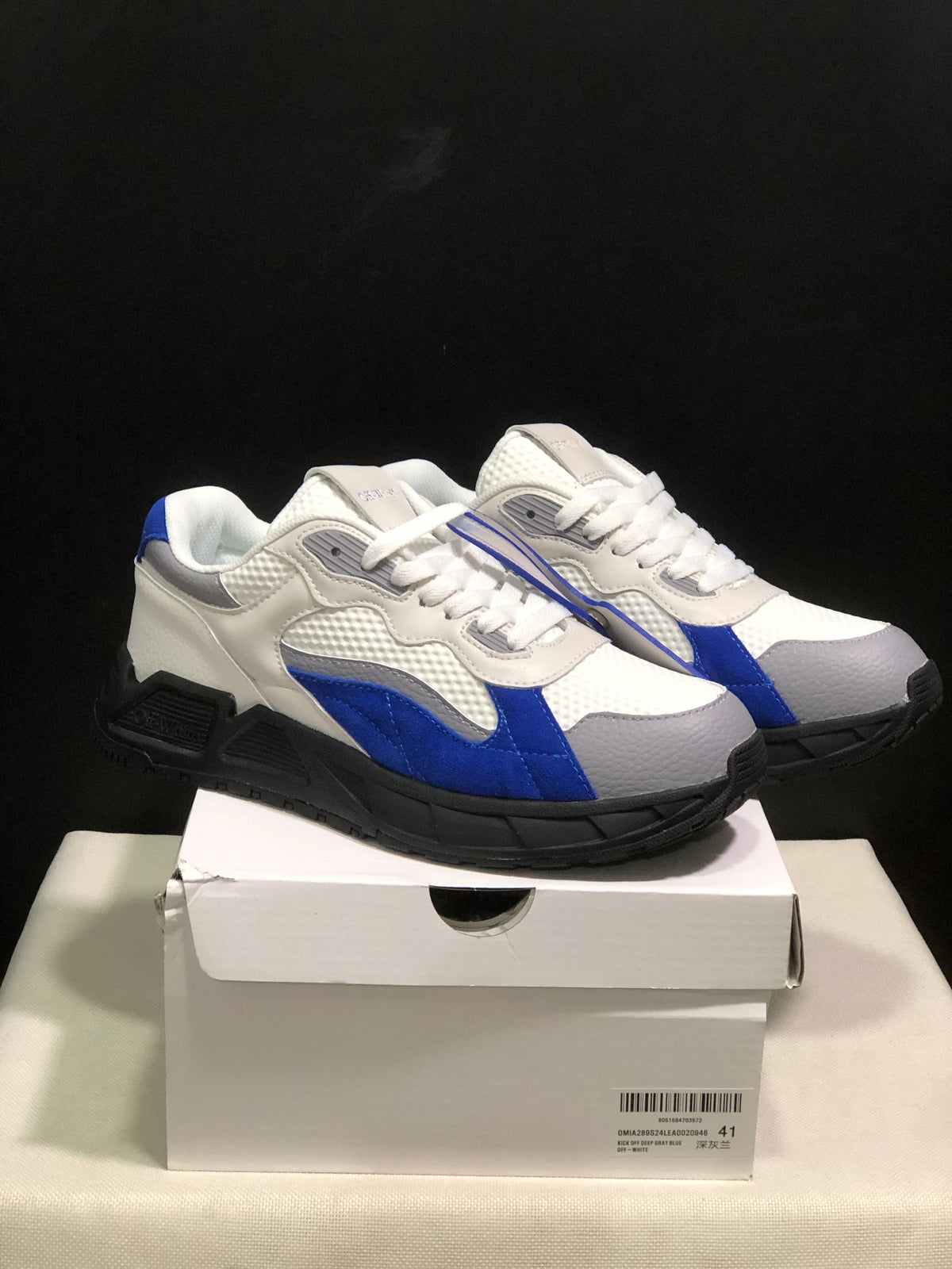 Off-White Low-Top Sneakers White Blue Gray