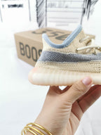Yeezy 350 V2 Kids Sneakers in Linen Yellow