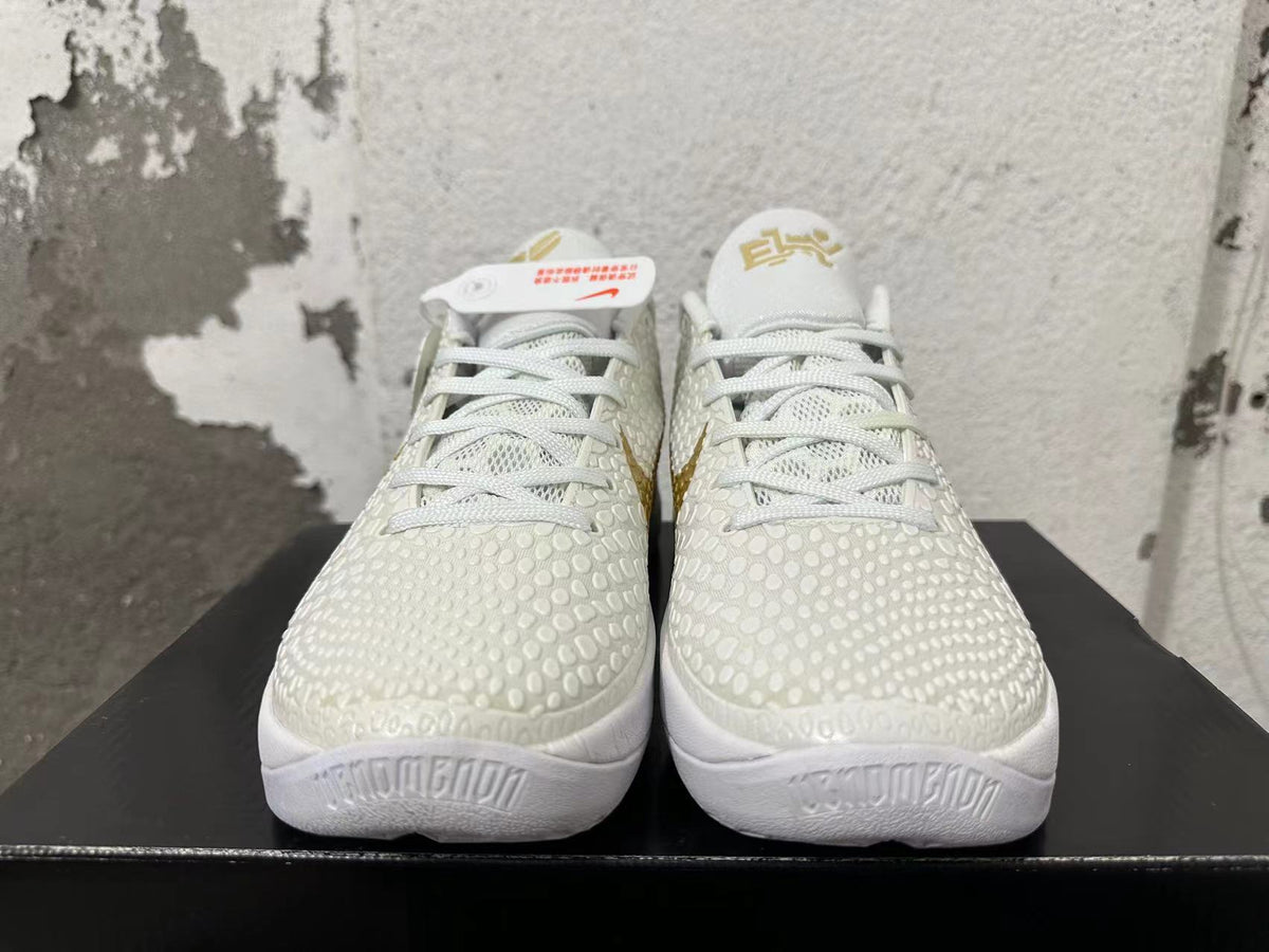 Nike Kobe 6 Protro Basketball Shoes White Gold