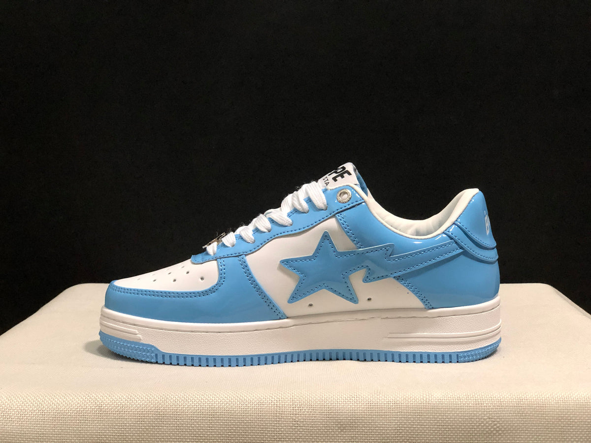 BAPE STA Low-Top Sneakers Blue and White
