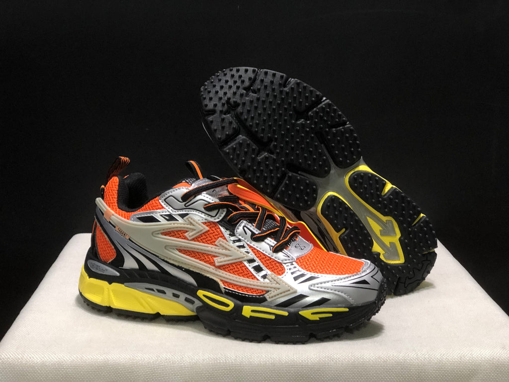 Off-White Be Right Back Sneakers Orange Silver Black Yellow