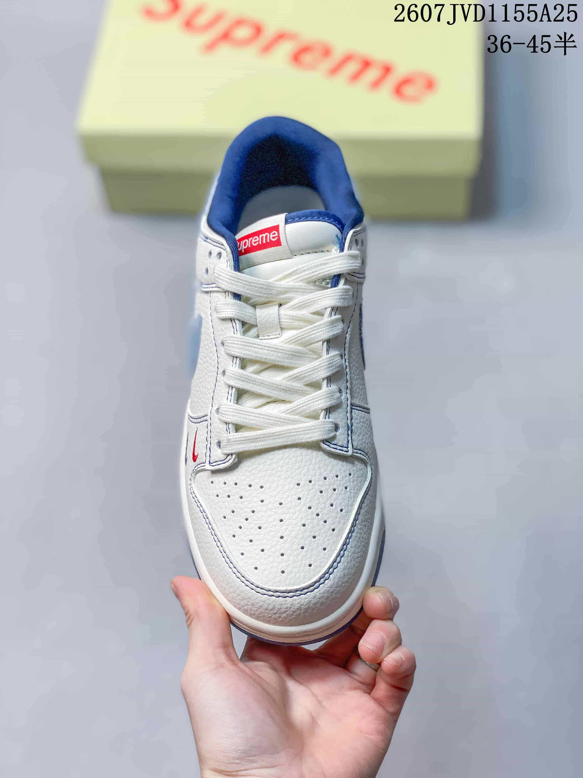 Nike SB Dunk Low Pro White Blue Low-Top Skate Shoes
