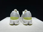 On Cloudeclipse White Green Running Sneakers