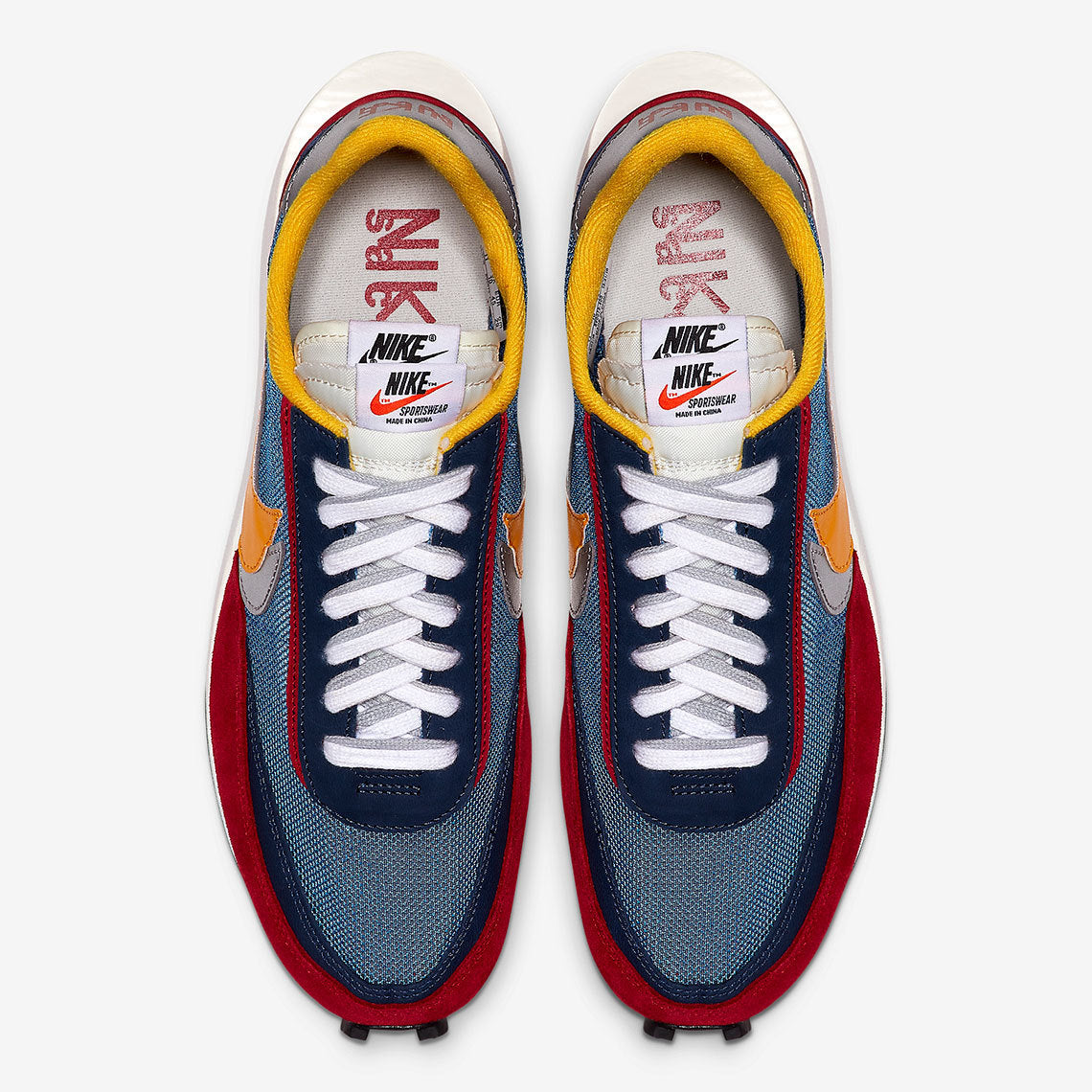 Nike x sacai LDV Waffle Sneakers Blue Red BV0073-400