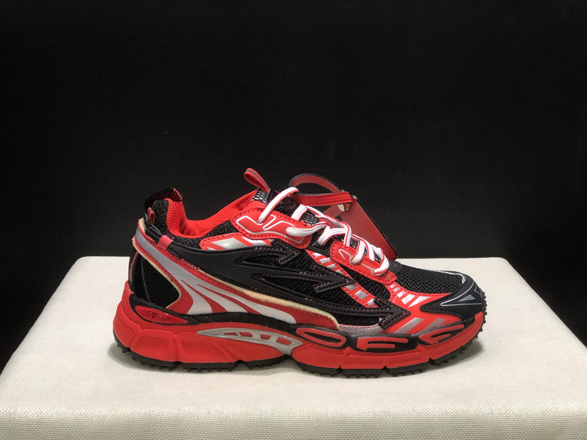 OFF-WHITE Be Right Back Sneakers Red Black White