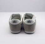 Alo Gray Low-Top Lace-Up Sneakers