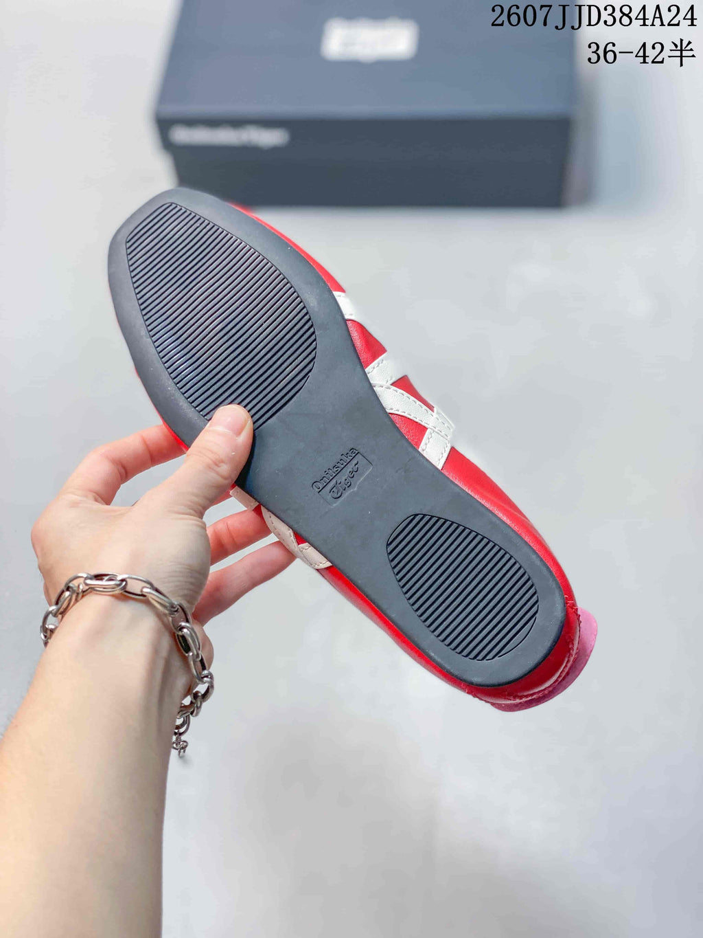 Onitsuka Tiger GYMNARINA Red Mary Jane Shoes 07JJD384A24