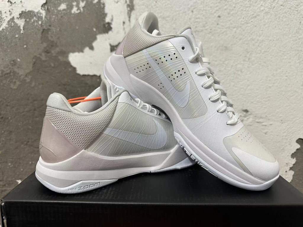 Nike Kobe 5 Protro Basketball Shoes Silver White