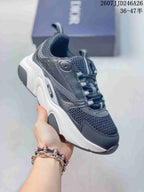 Dior JJD246A26 Low-Top Dad Sneakers Black and White