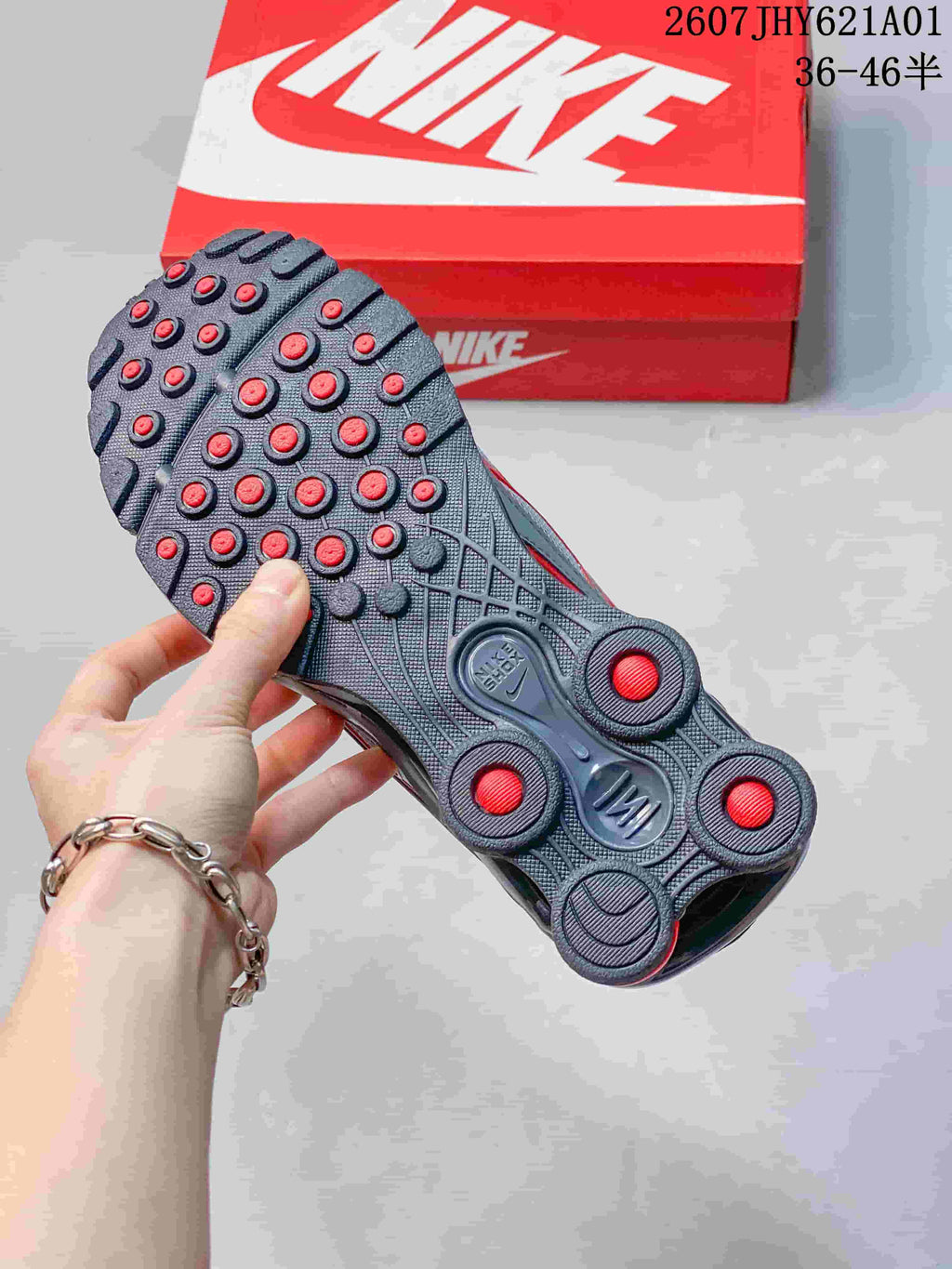 Nike Shox Ride 2 Sneakers in Grey and Red