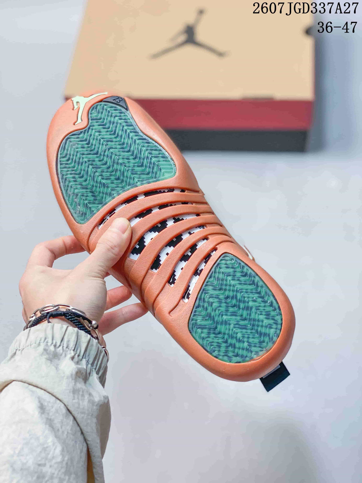 Nike Air Jordan 12 Sneakers White Orange CT8013-116