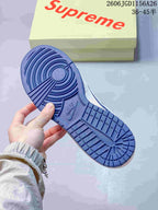 Nike Dunk Low White and Blue Sneakers