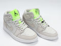 Jordan 1 High FlyEase Gray and Volt Green CV3018-001