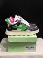 Off-White Out Of Office Sneakers Black Grey Green