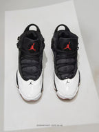 Jordan 6-12 Black White Red Sneakers