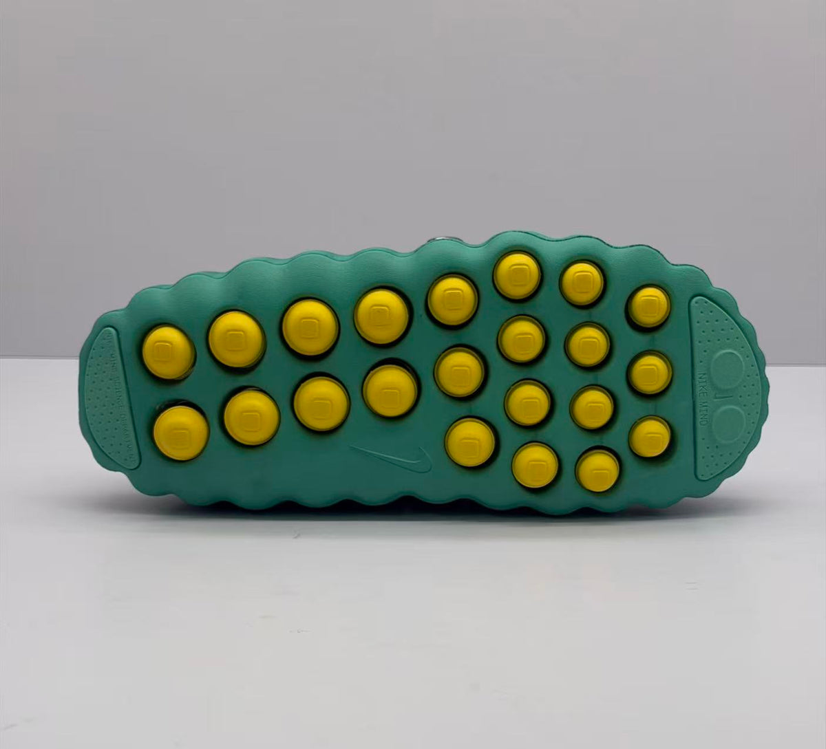 Nike Green and Yellow Slide Sandals