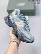 New Balance 9060 Blue and Grey Mesh Sneakers