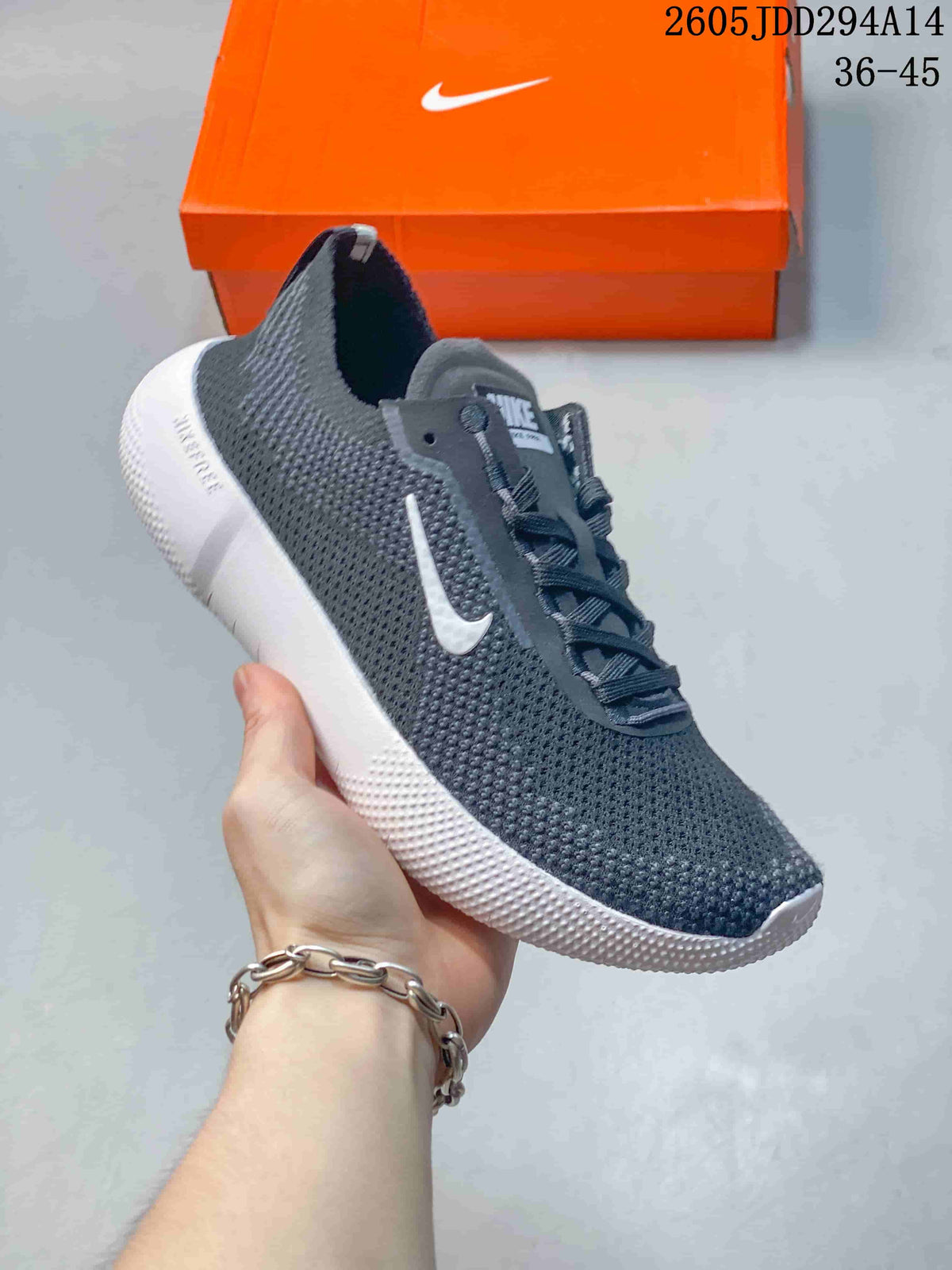 Nike Free Low-Top Running Sneakers Dark Gray White