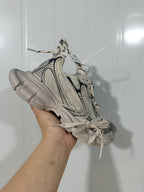 2002 Beige and Black Canvas Sneakers