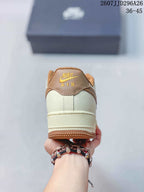 Nike Air Force 1 Low Stussy Cream Brown Sneakers 722260UPW