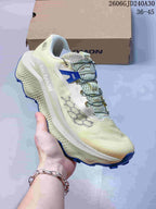 Salomon Ultra Glide 4 Trail Running Shoes, Cream and Blue