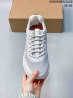 Loro Piana Week End Walk Sneakers, White and Dusty Rose