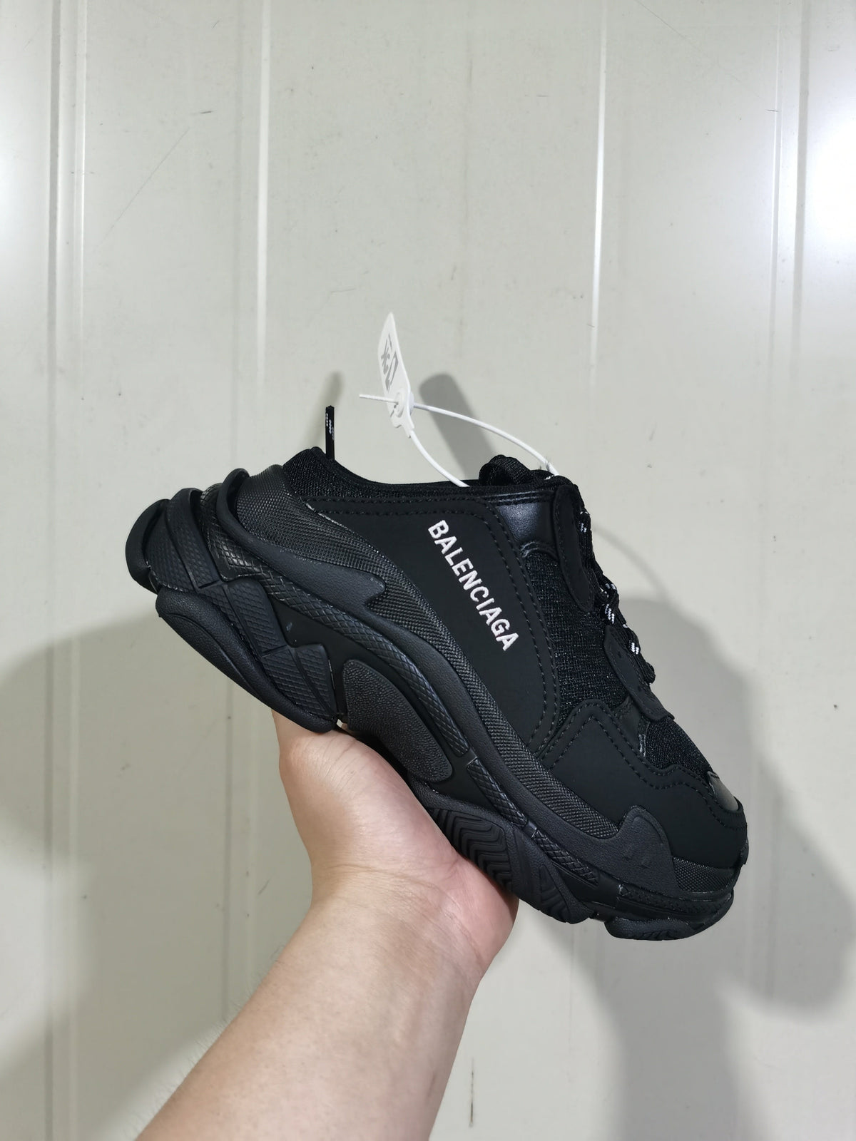 Balenciaga Triple S Mule Sneakers All Black 0102