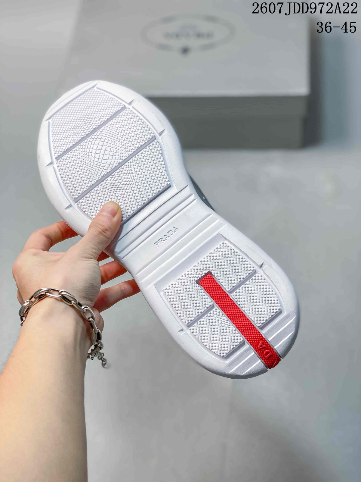 Prada America's Cup Gray Low-Top Lace-Up Sneakers
