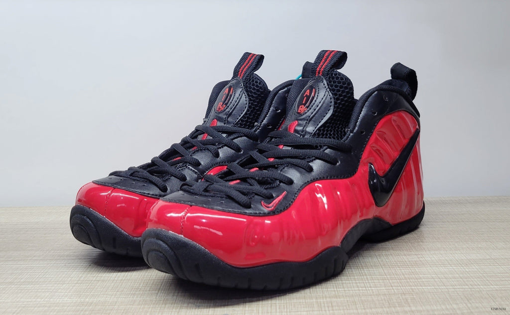 Nike Foamposite Pro University Red and Black Sneakers