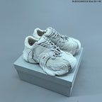 GG-CC Chunky Platform Sneakers in Gray and Pink