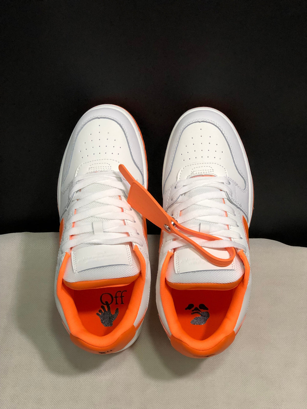Off-White Out Of Office Low-Top Sneakers White Orange