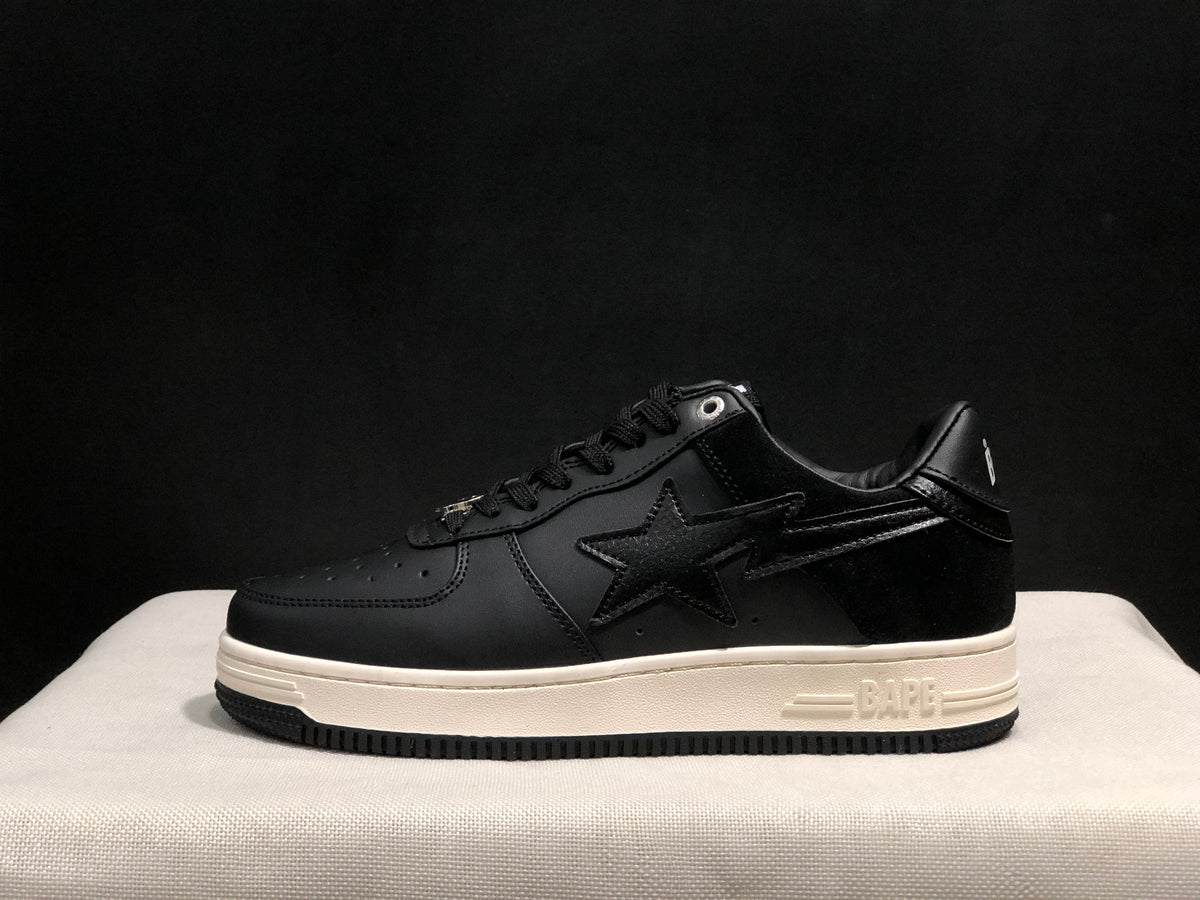 BAPE Bape Sta Low-Top Sneakers Black White